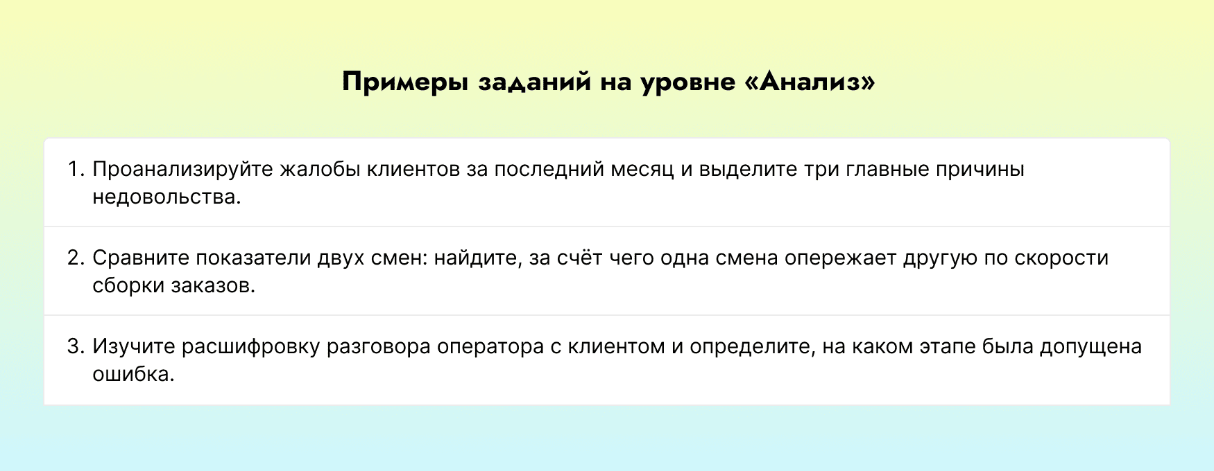 анализ таксономии блума