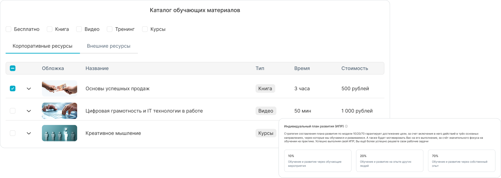 ИПР и LMS в единой связке с оценкой